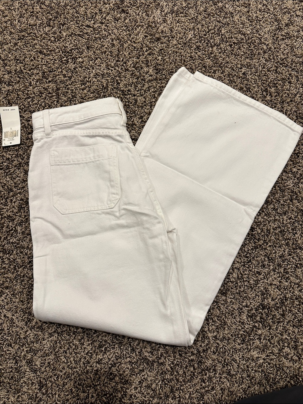Lauren Ralph Lauren White Wide-Leg Jeans